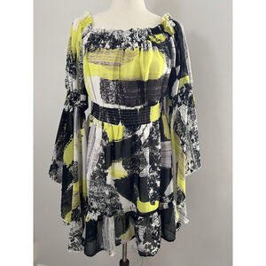 Babydoll Dress Large Off Shoulder Mini Bell Sleeve Boho Whimsigoth Fairy Hippie